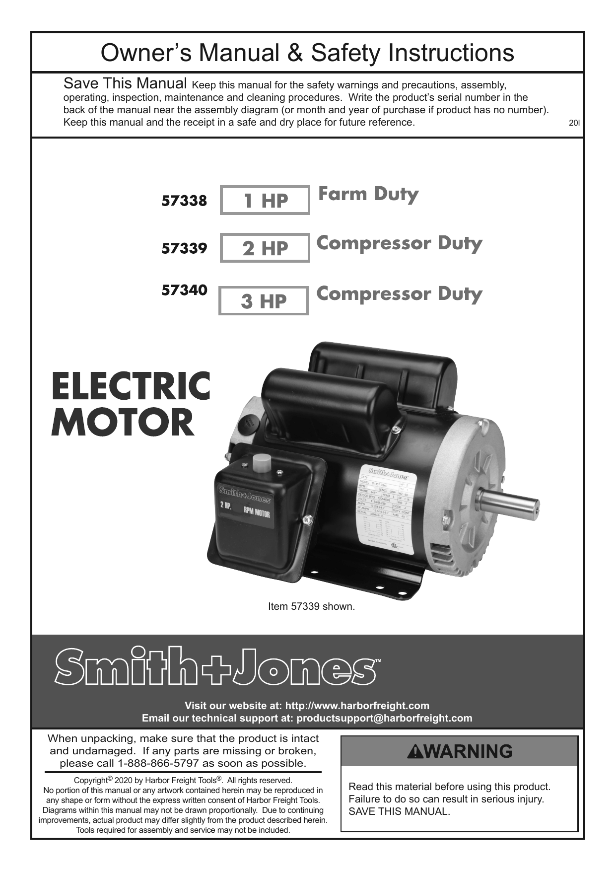 How To Wire Up A Harbor Freight 3HP Compressor Motor 220V