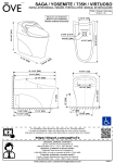 OVE Decors 15WST-YOSE32-WHT White Elongated Standard Height WaterSense Toilet 12-in Rough-In Size Installation Manual