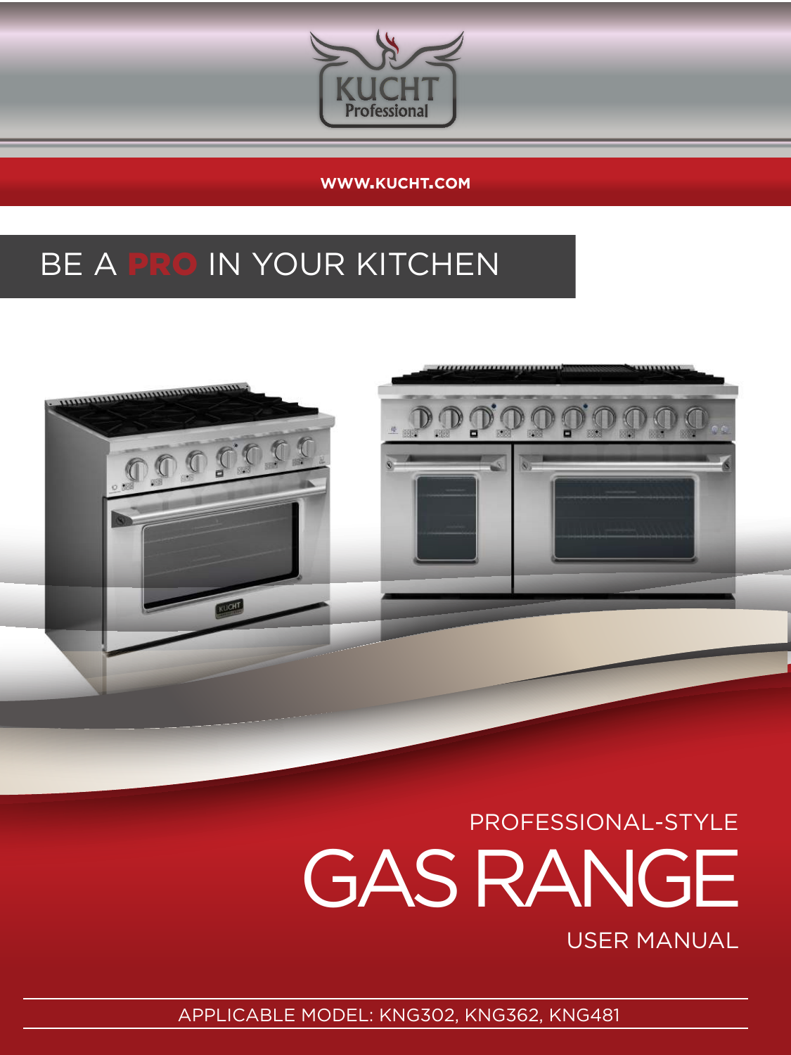 Kucht KNG481-B GAS Range Oven - Blue