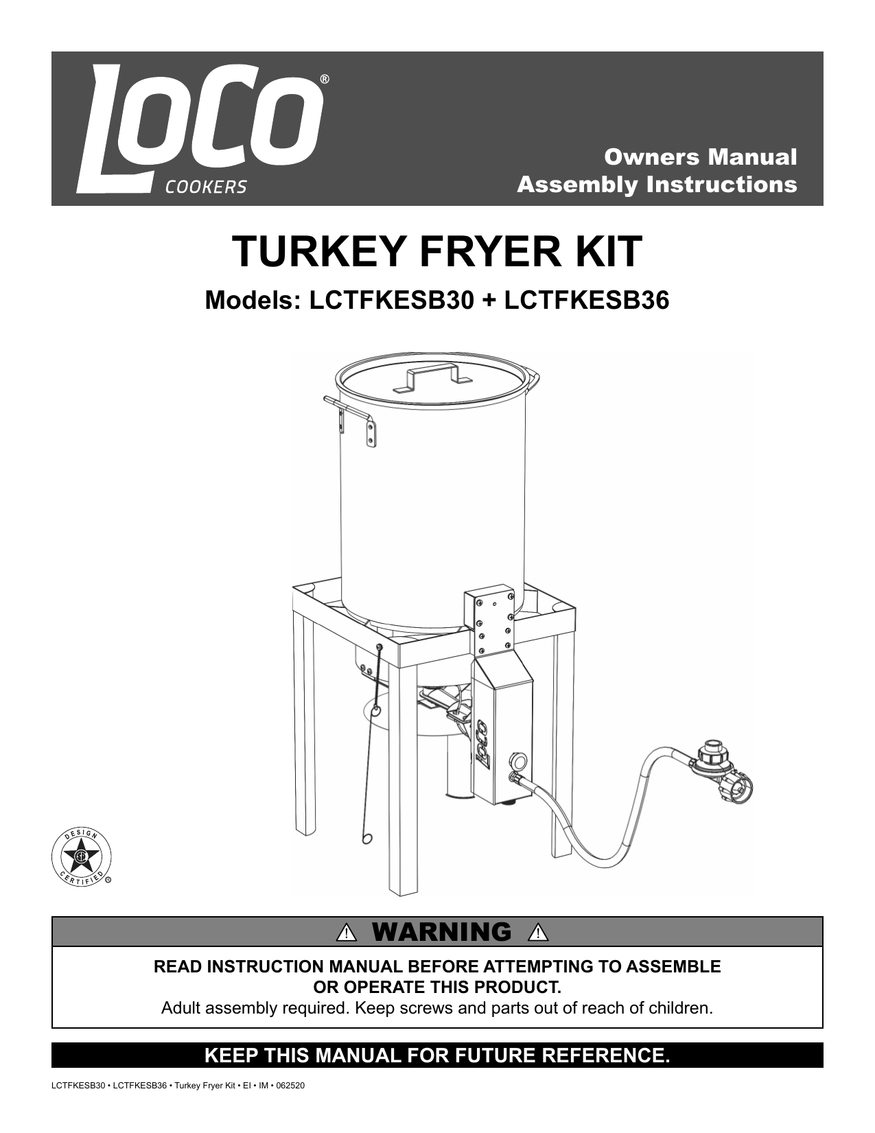 LoCo COOKERS 30-Quart 20-lb. cylinder Electronic Ignition Gas Turkey Fryer  in the Turkey Fryers department at