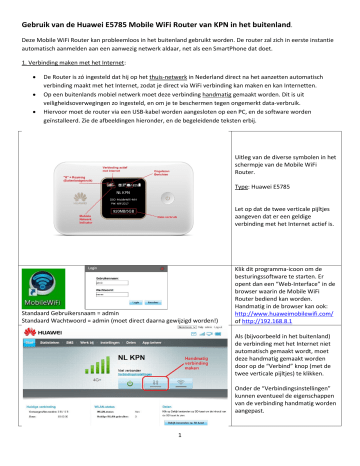 Huawei E5785 - Mobile WiFi Router KPN de handleiding | Manualzz