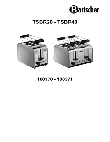 Bartscher 100371 Toaster TSBR40 Bedienungsanleitung | Manualzz