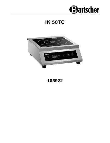 Bartscher 105922 Induction cooker IK 50TC Handleiding | Manualzz