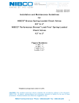 NIBCO NL932X6 1/2 in. Bronze NPT Check Valve Installation Manual