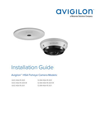 Avigilon H5A Fisheye Camera Installation Guide | Manualzz