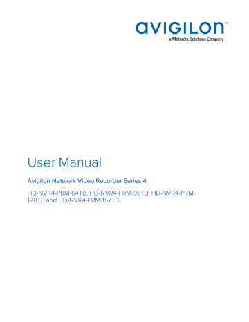 Avigilon NVR Premium (Series 4) User Guide | Manualzz