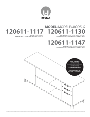 Bestar 120858 72W L-Shaped Standing Desk Assembly Guide | Manualzz