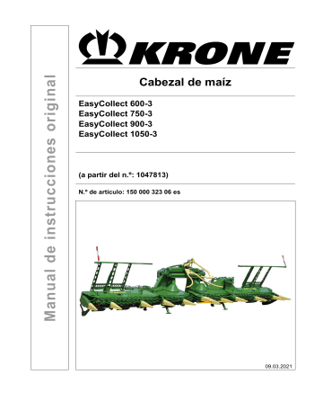 Krone BA EasyCollect 600-3/ 750-3/ 900-3/ 105 Instrucciones de operación | Manualzz