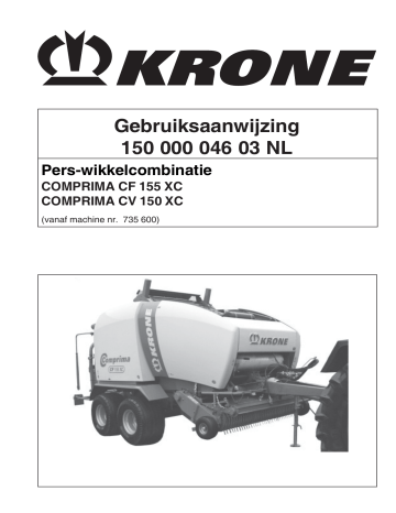 Krone COMPRIMA CF 155 (XC) / CV 150 (XC) Handleiding | Manualzz