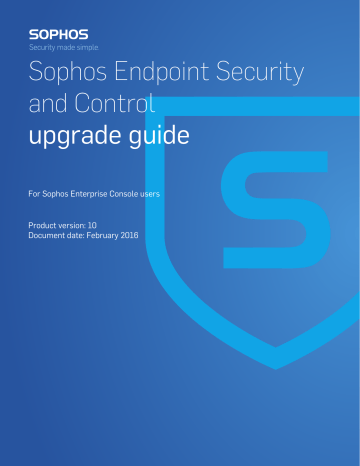 Sophos endpoint security and control 10.7