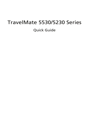 Acer TravelMate 5230 Notebook Quick Start Guide | Manualzz