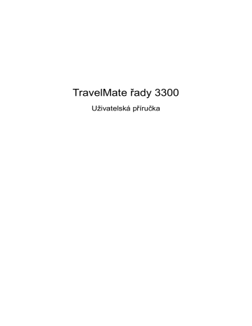 Acer TravelMate 3300 Notebook Používateľská príručka | Manualzz