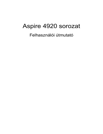 Acer Aspire 4920 Notebook User Manual | Manualzz