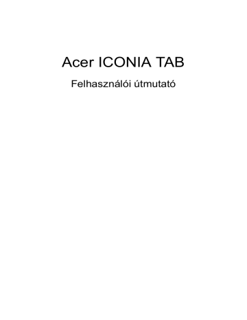 Acer W501 Tablet User Manual | Manualzz
