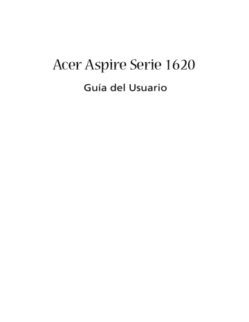 Acer Aspire 1620 Notebook Manual de usuario | Manualzz