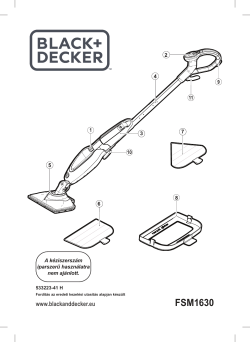 User manual Black & Decker FSM1630 (English - 60 pages)