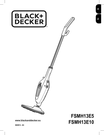 BLACK DECKER FSMH13E5 Steam mop Instruction manual Manualzz