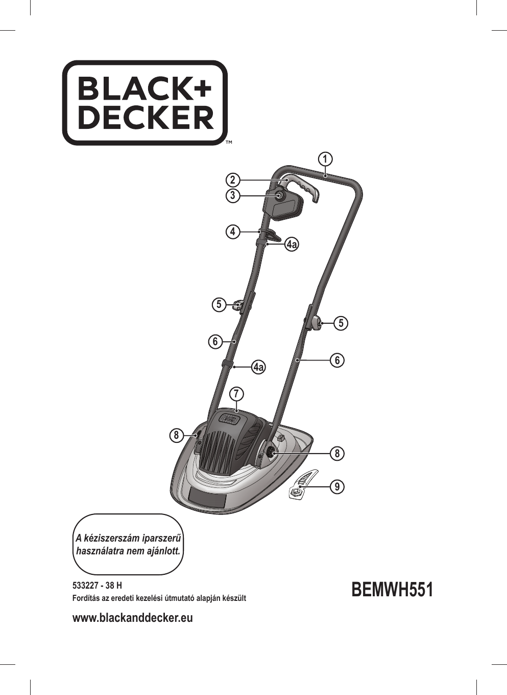 BLACK DECKER BEGAS5800 Garden Shredder Instruction Manual