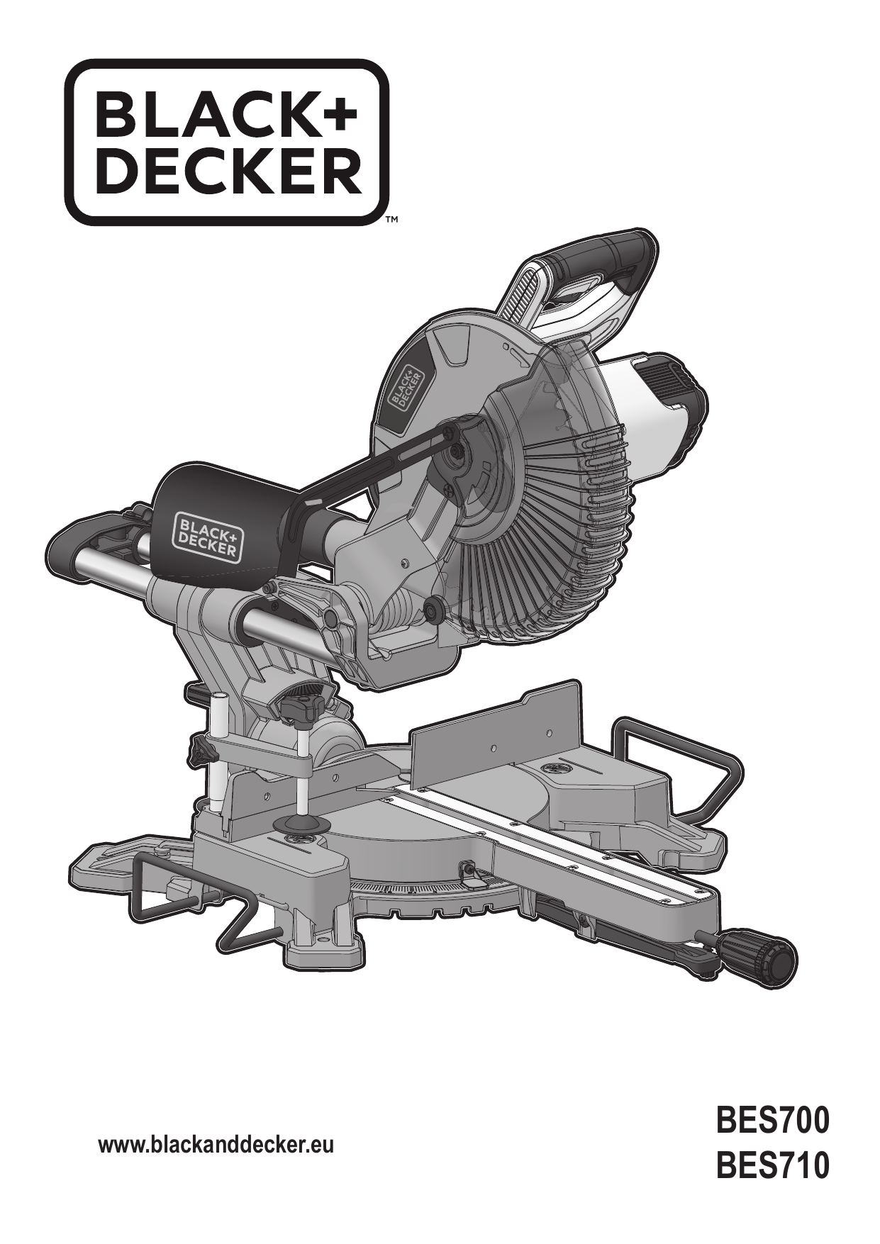 BLACK DECKER BES710 Mitre saw Instruction Manual Manualzz