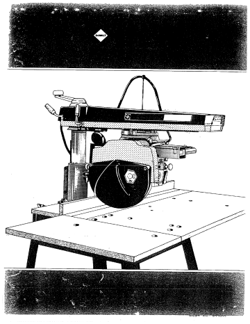 DeWALT DW1251 Radial arm saw Instruction Manual Manualzz