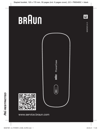 Braun POWER CASE Manual de utilizare | Manualzz