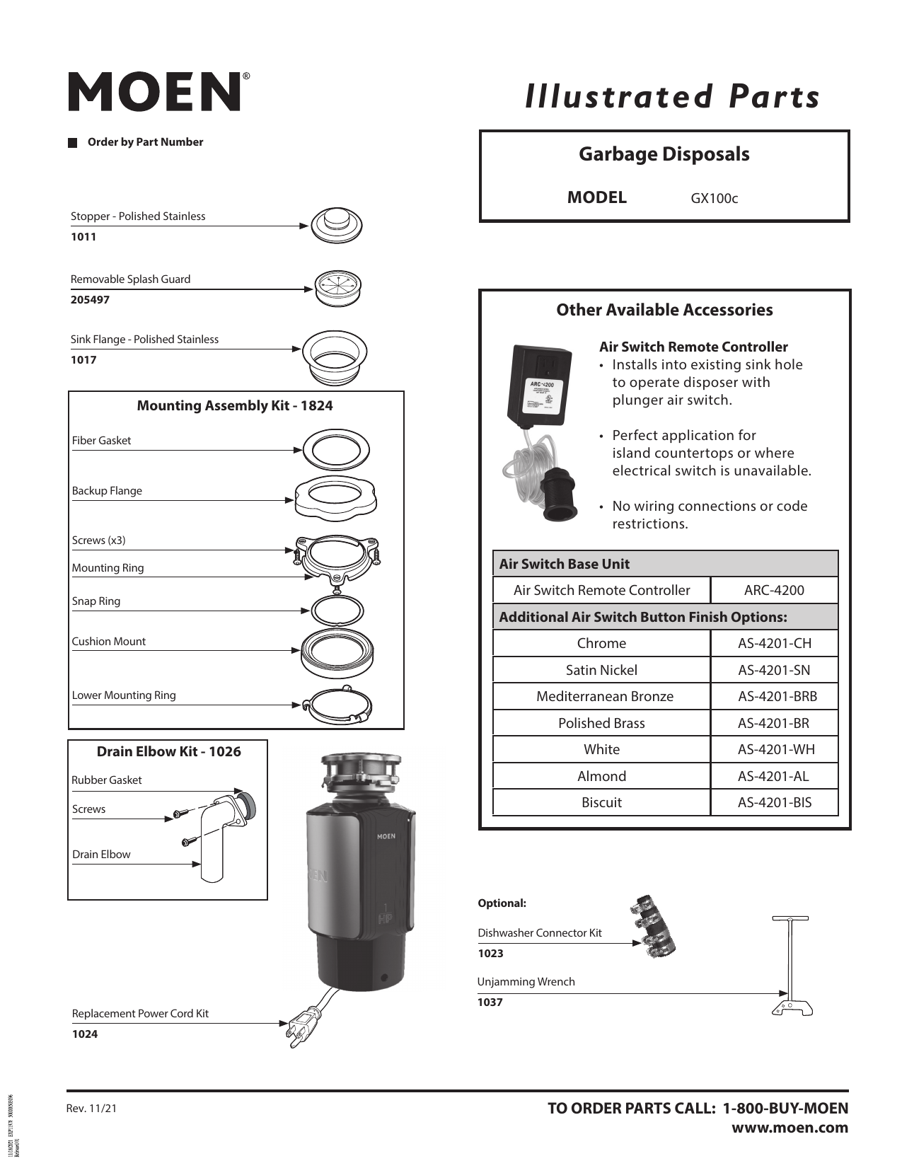 注目ショップ・ブランドのギフト 送料無料Moen AS4201BG Garbage Disposal Air Switch