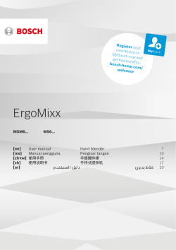 Bosch MS6CA4150G/02 - petunjuk 