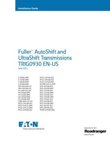 AutoShift 18-Speed Wiring Diagram with Analog Shifter. Eaton AutoShift