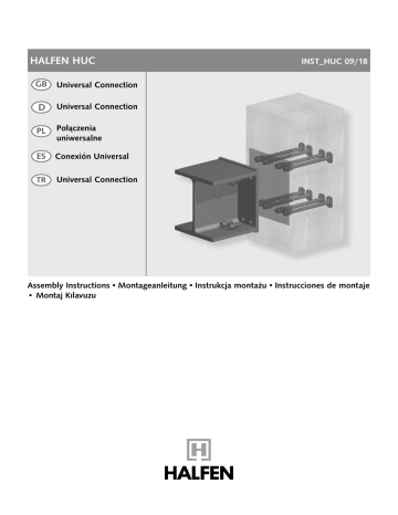 Halfen HUC Serie Instrucciones De Montaje | Manualzz