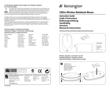 ACCO Brands GV372277 Ci85mQuickStart Wireless Notebook Mouse Benutzerhandbuch | Manualzz