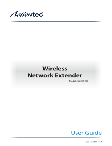 Actiontec Electronics LNQWCB5200 11acWireless Network Extender User Manual | Manualzz