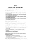 RF transmitter TX553 User Manual