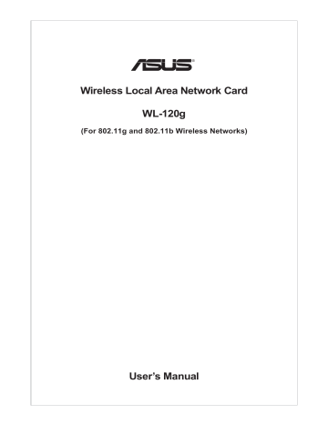 ASUSTeK Computer MSQWL120G WIRELESSLAN MINI-PCI CARD User Manual | Manualzz