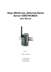 ATOP Technologies RPV-GW21W-MAXI WirelessSerial Server User Manual