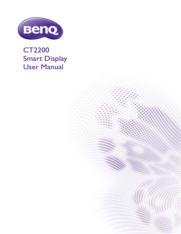 Benq JVPCT2200 SmartDisplay User Manual | Manualzz