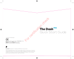 wireless headphones The Dash PRO Quick Start Guide