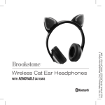 Brookstone Purchasing 2AFVN-AR100A4BKA CatHeadphones User Manual