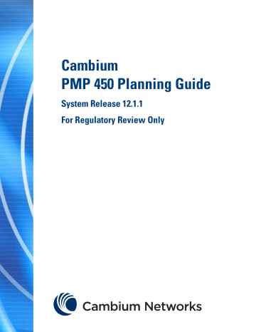 PMP 450 Planning Guide | Manualzz