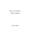 Wireless USB Adapter 802.11n 2.0 User's Guide