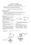 Ceiling Fan Remote DC8, DC1 User Manual