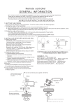 Remote control FAN61T-4SP User Manual