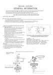 remote controller FAN-67T user manual