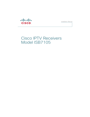 Cisco ISB7105 Installation Manual | Manualzz