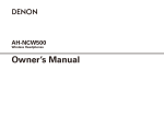 D&amp;M Holdings BV2-AH-NCW500 WirelessHeadphones User Manual