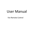 DawnSun Electronic Technology.Co. A25TX008-L FanRemote Control User Manual