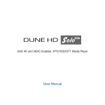 DUNE HD(HK) 2AJH3-TV-206UL DUNEHD SOLO Lite User Manual