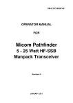 Elbit Systems Land and C4I - Tadiran YO5MICOM-PF25W LicensedNon-Broadcast Station Transmitter User Manual
