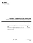 eNfusion HSD-440 High-speed Data Terminal Manual