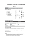 Fengfan (Suzhou) Audio Technology ACIL H1 BT Headphone Quick Start Guide