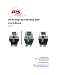 IPS M3 795, M3 147 Parking Meter User&rsquo;s Manual